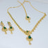 Hnk 7286 Gold plated Necklace Set